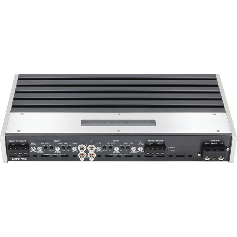 4 kanalų aukščiausios klasės High-End garso stiprintuvas Ground Zero GZPA 4SQ, 1400W Stiprintuvai Ground Zero AUTOGARSAS.LT