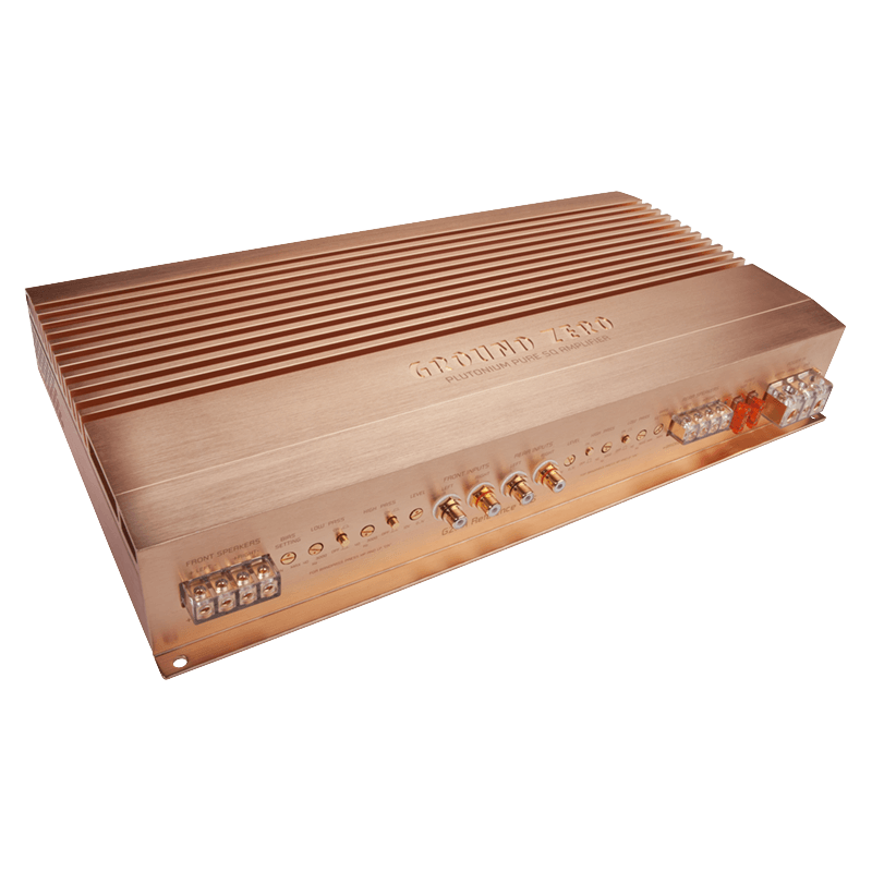 4 kanalų aukščiausios klasės High-End garso stiprintuvas Ground Zero Plutonium GZPA Reference 4XS, 1000W Stiprintuvai Ground Zero AUTOGARSAS.LT