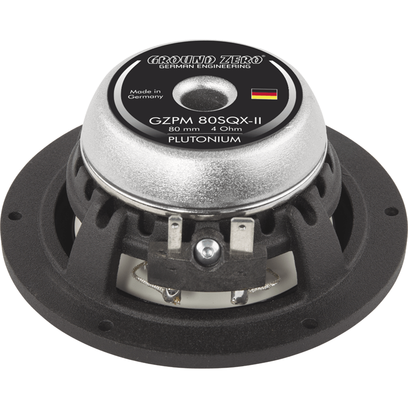 Ground Zero GZPM 80SQX-II, automobilinis vidutinių dažnių garsiakalbis- galas