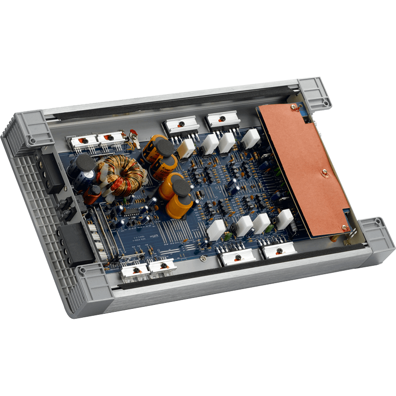 4 kanalų AB klasės garso stiprintuvas Ground Zero Titanium GZTA 4125X-II, 640W Stiprintuvai Ground Zero AUTOGARSAS.LT
