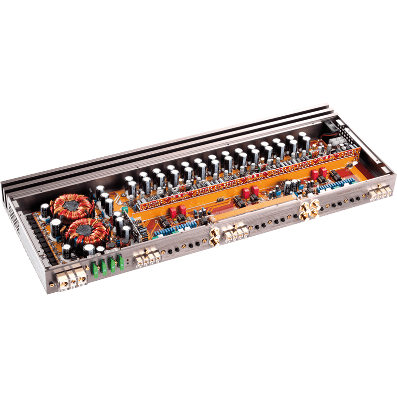 6 kanalų AB klasės garso stiprintuvas Ground Zero GZUA 6.200SQ-PLUS, 1400W Stiprintuvai Ground Zero AUTOGARSAS.LT