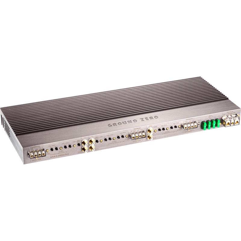 6 kanalų AB klasės garso stiprintuvas Ground Zero GZUA 6.200SQ-PLUS, 1400W Stiprintuvai Ground Zero AUTOGARSAS.LT