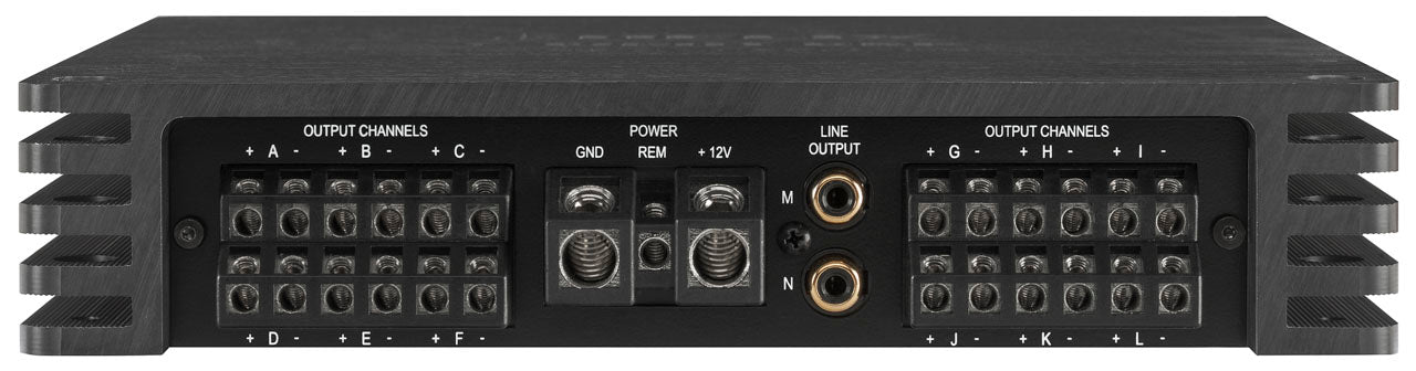 HELIX V TWELVE DSP, automobilinis garso stiprintuvas - šonas