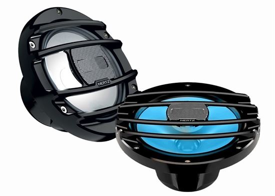 Hertz HMX 8 S LD, 8.8” Marine koaksialiniai garsiakalbiai 200W, su RGB LED apšvietimu