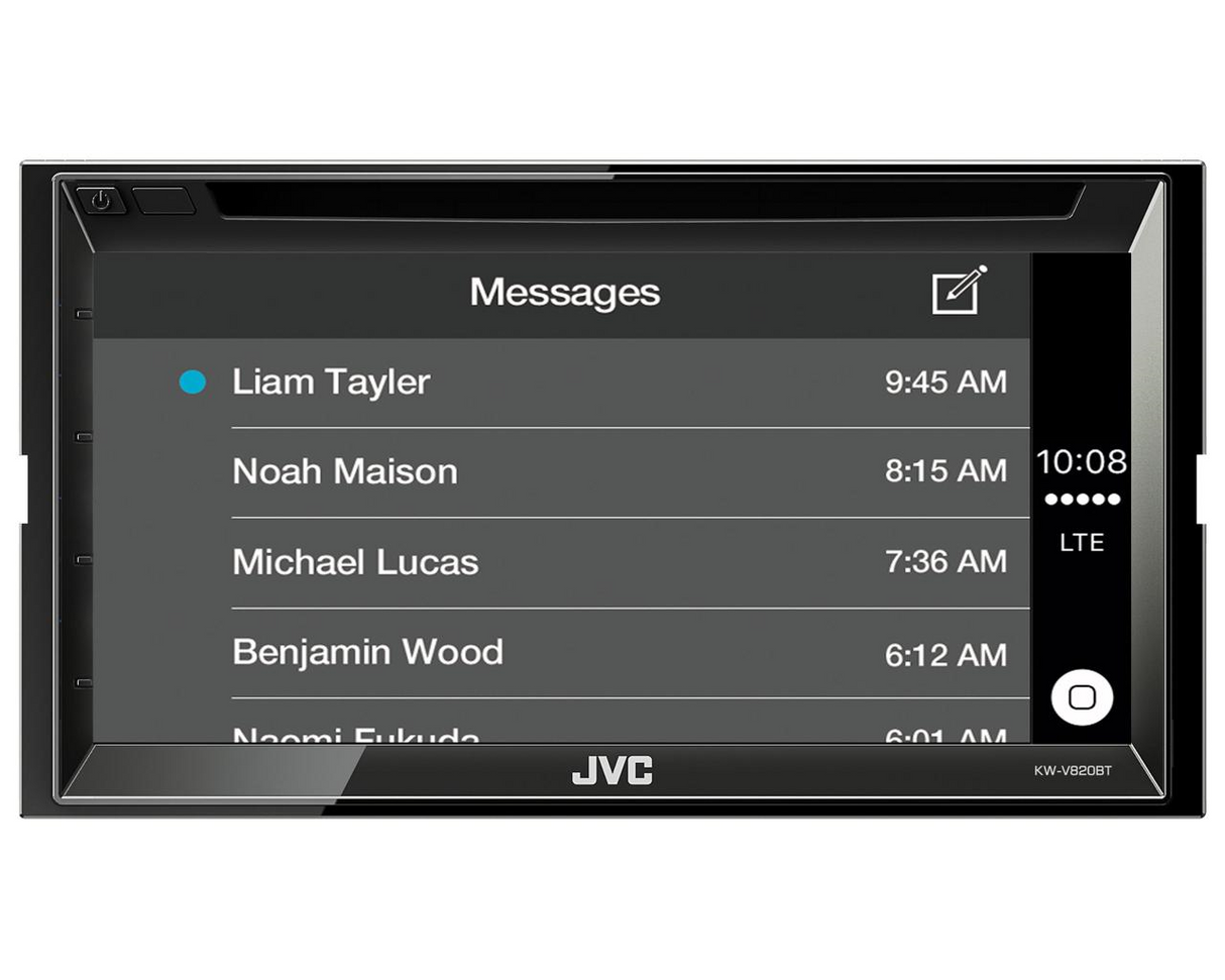 Multimedija automobiliui JVC KW-V820BT, 2-DIN, DVD, CD, USB, BLUETOOTH, Apple CarPlay Multimedija JVC AUTOGARSAS.LT