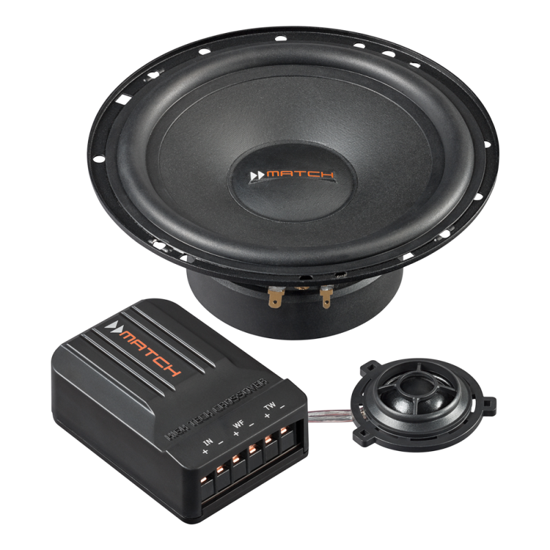 Garsiakalbiai Helix Match MS 62C-VW.1, 160W, komponentiniai, 2-jų juostų Garsiakalbiai Helix AUTOGARSAS.LT