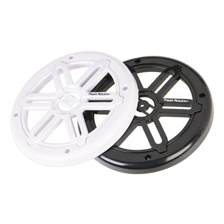 Power Acoustik MFL-65WB, vandeniui atsparus koaksialinis garsiakalbis- grotelės