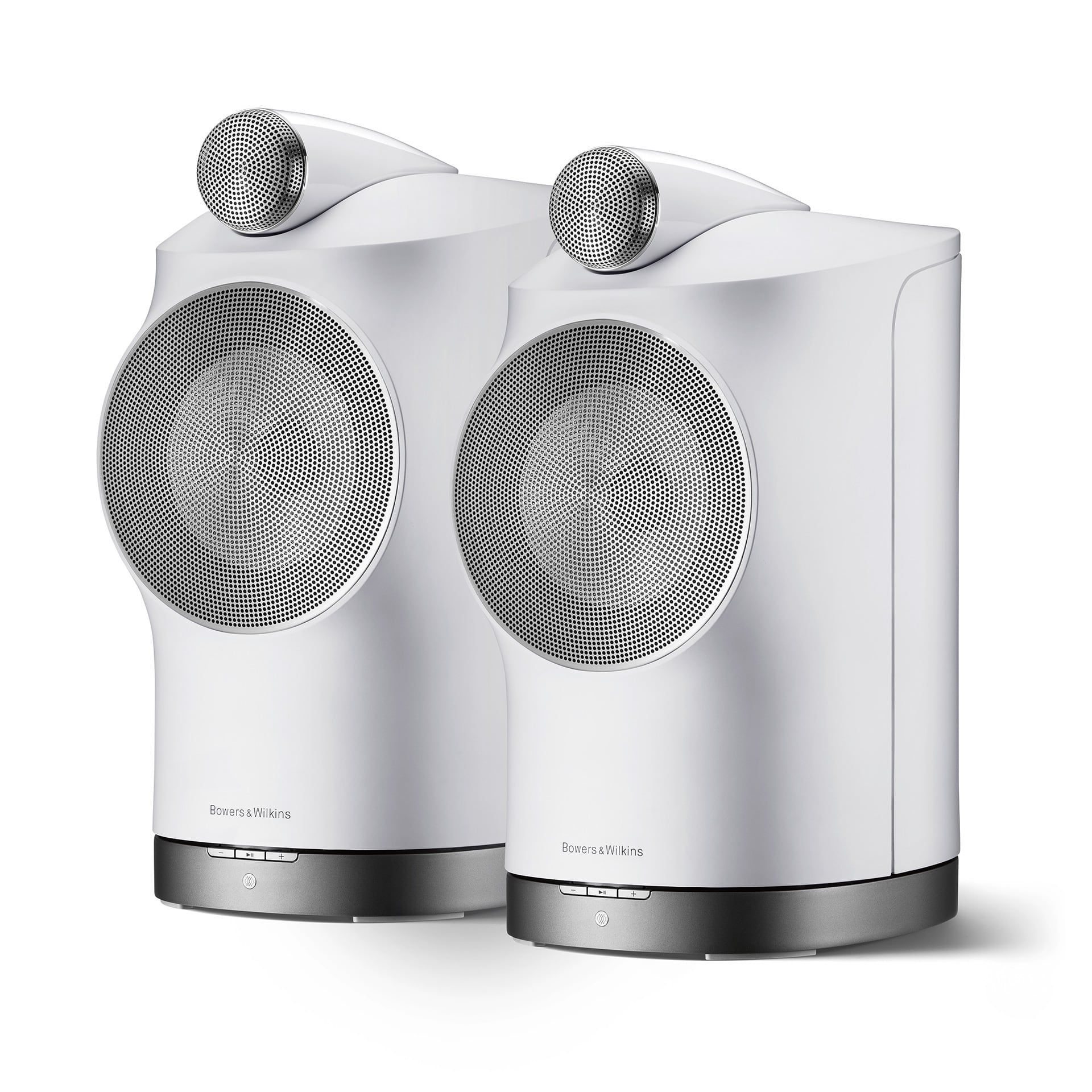 Bowers & Wilkins Formation Duo, belaidės lentyninės garso kolonėlės (įvairių spalvų)- balta