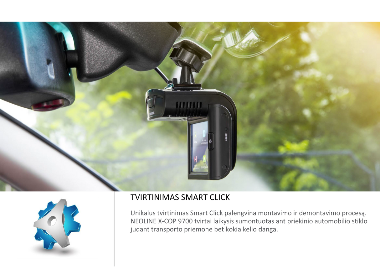 Radaro detektorius-Vaizdo registratorius Neoline X-COP 9700 LT kalba (+nemokamas montavimas) Vaizdo registratoriai - radarų detektoriai Neoline AUTOGARSAS.LT