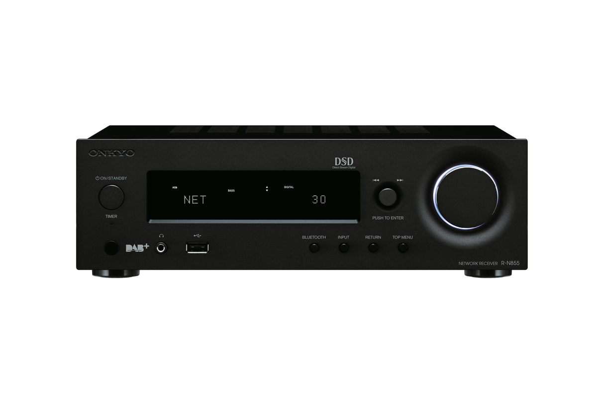 Tinklinis stereo resyveris Onkyo R-N855 2.1, 2x70W Stereo Onkyo AUTOGARSAS.LT