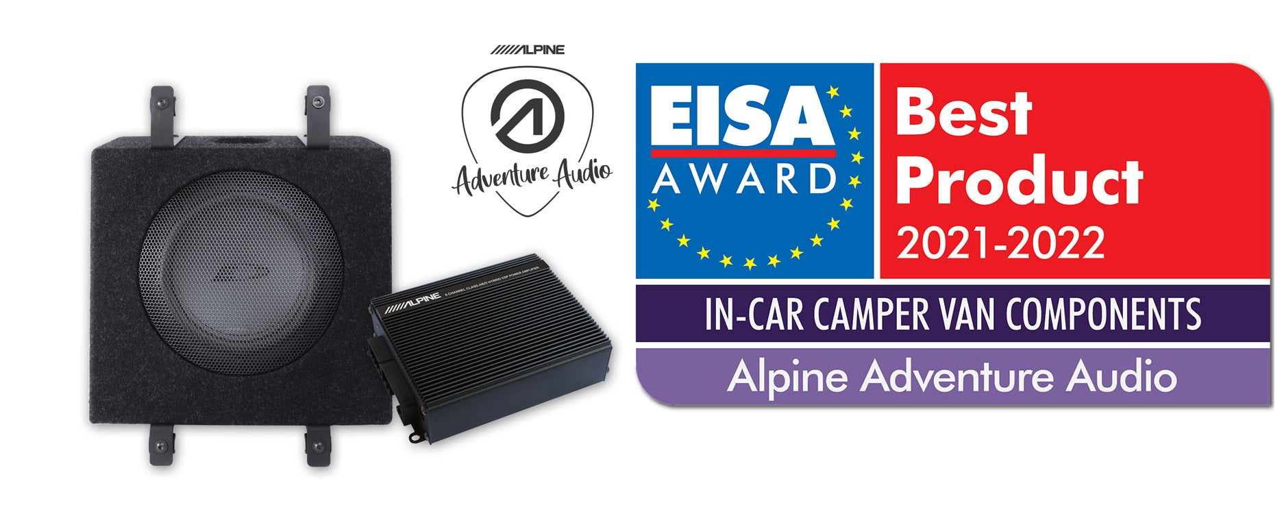 Alpine SPC-W84AS907, DSP automobilinio stiprintuvo bei žemų dažnių garso kolonėlės rinkinys-EISA