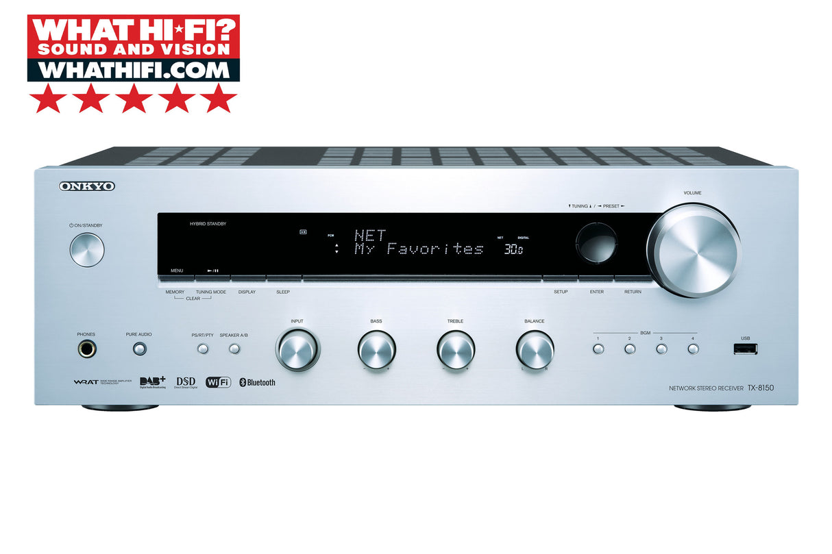 Tinklinis stereo resyveris Onkyo TX-8150 2.1, 2x135W Stiprintuvai Onkyo AUTOGARSAS.LT