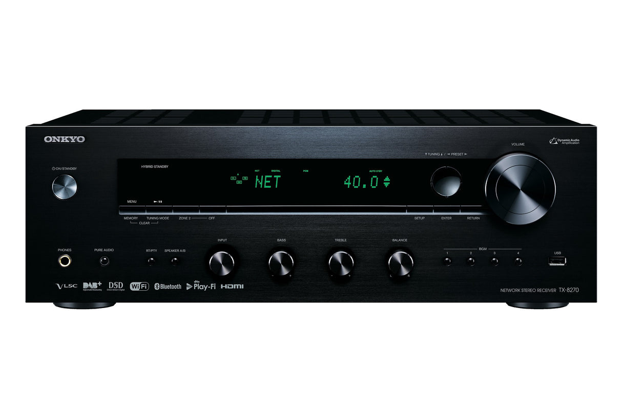 Tinklinis stereo resyveris Onkyo TX-8270 2.1, 2x240W HDMI komutacija Stiprintuvai Onkyo AUTOGARSAS.LT