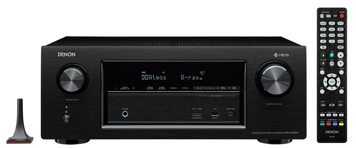 AV resyveris Denon AVR-X3400H 7.2 kanalo namų kino stiprintuvas 7x180W Namu kinas Denon AUTOGARSAS.LT