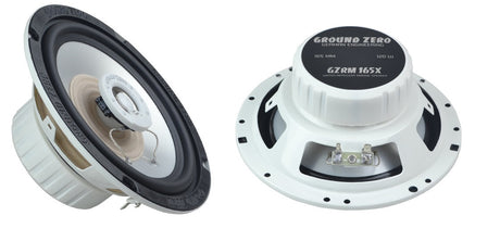Garsiakalbiai Ground Zero GZRM 165X, 120W, koksialiniai, 2-jų juostų Garsiakalbiai Ground Zero AUTOGARSAS.LT