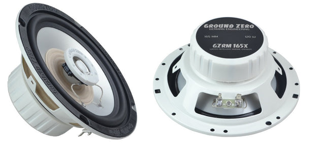 Garsiakalbiai Ground Zero GZRM 165X, 120W, koksialiniai, 2-jų juostų Garsiakalbiai Ground Zero AUTOGARSAS.LT
