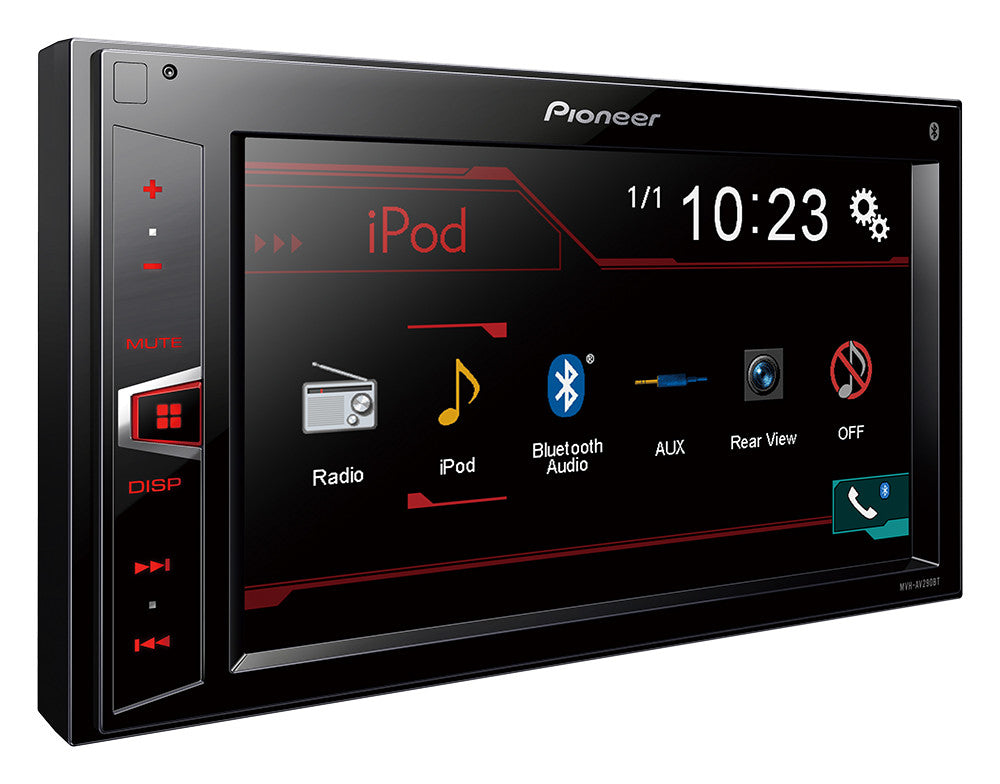 Multimedija automobiliui Pioneer MVH-AV290BT, USB, AUX, BLUETOOTH Multimedija Pioneer AUTOGARSAS.LT
