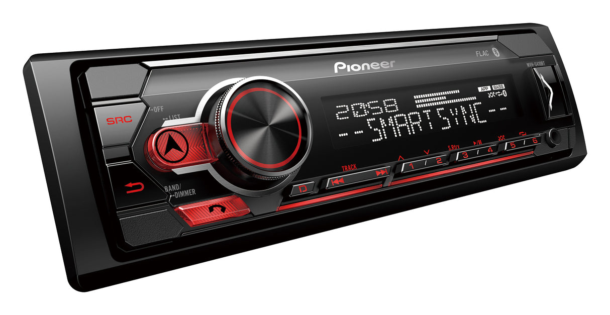 Magnetola automobiliui Pioneer MVH-S410BT, Bluetooth, USB ir Spotify sąsaja su Android ir iPhone Magnetolos Pioneer AUTOGARSAS.LT