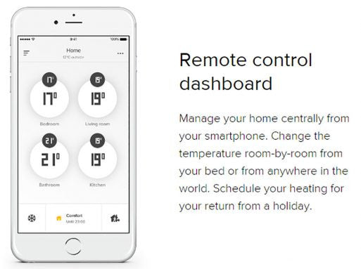 Bevielė išmanioji termostatinė sklendė Netatmo Thermostatic Valve Išmanūs namai Netatmo AUTOGARSAS.LT
