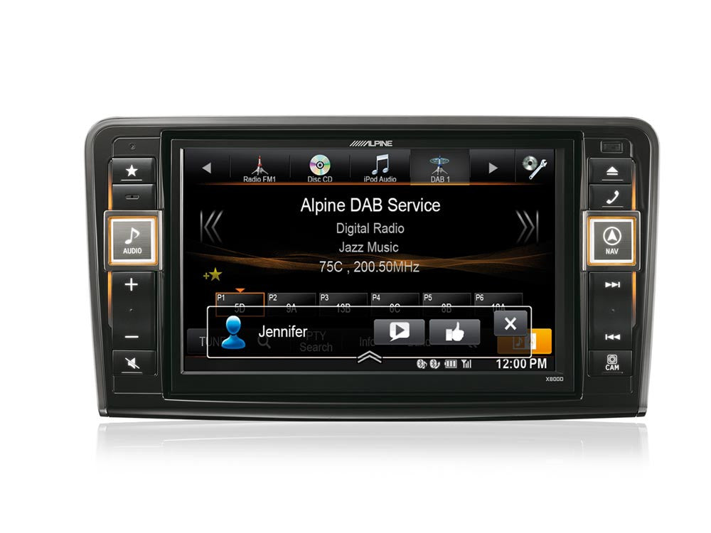 Navigacinė sistema Alpine X800D-ML, skirta Benz ML (W164) ir GL (X164) GPS navigacija Alpine AUTOGARSAS.LT