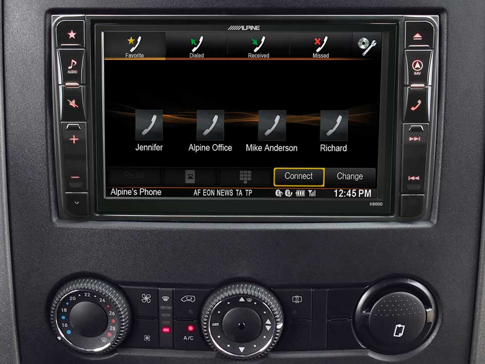 Navigacinė sistema Alpine X800D-S906, skirta Benz Sprinter S906 GPS navigacija Alpine AUTOGARSAS.LT