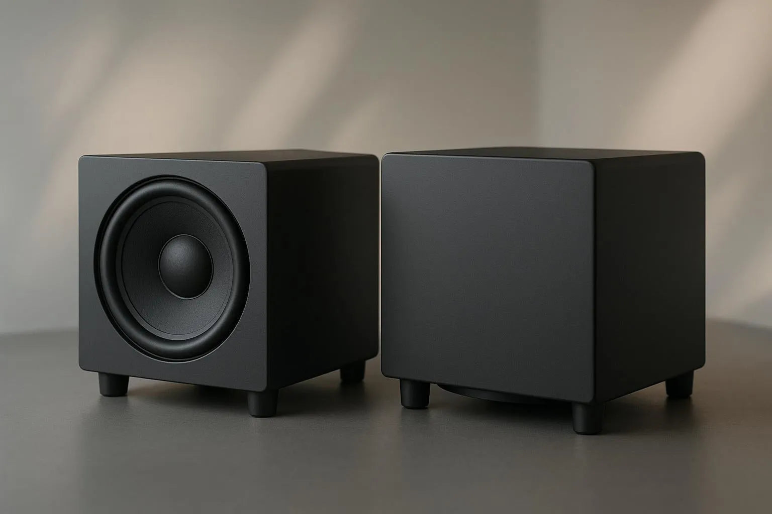 Down-Firing ir Front-Firing žemų dažnių garsiakalbiai: skirtumai