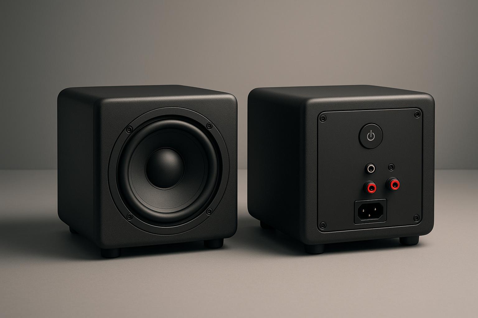 Kompaktiški žemų dažnių garsiakalbiai: aktyvūs ar pasyvūs?