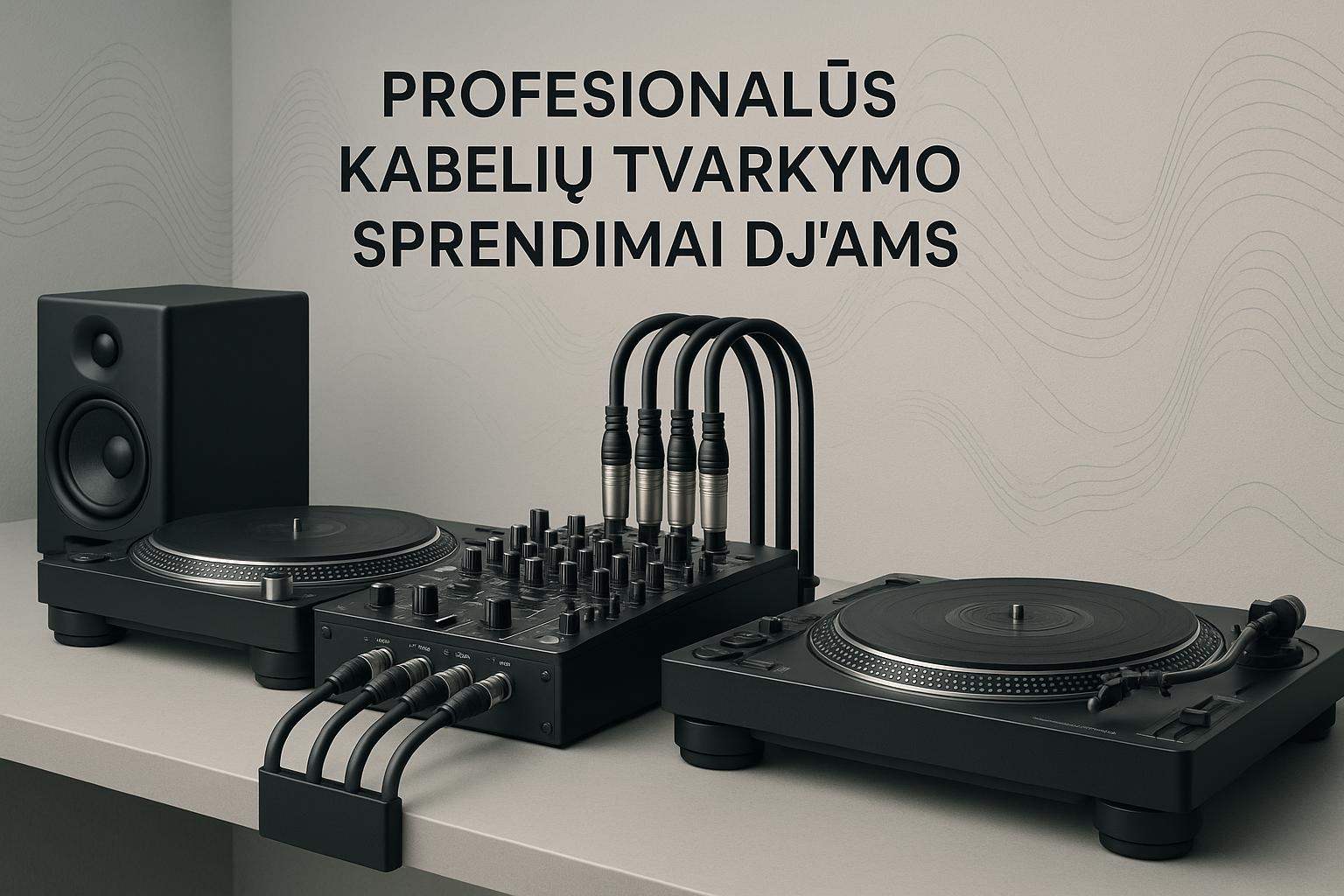 Profesionalūs Kabelių Tvarkymo Sprendimai DJ'ams