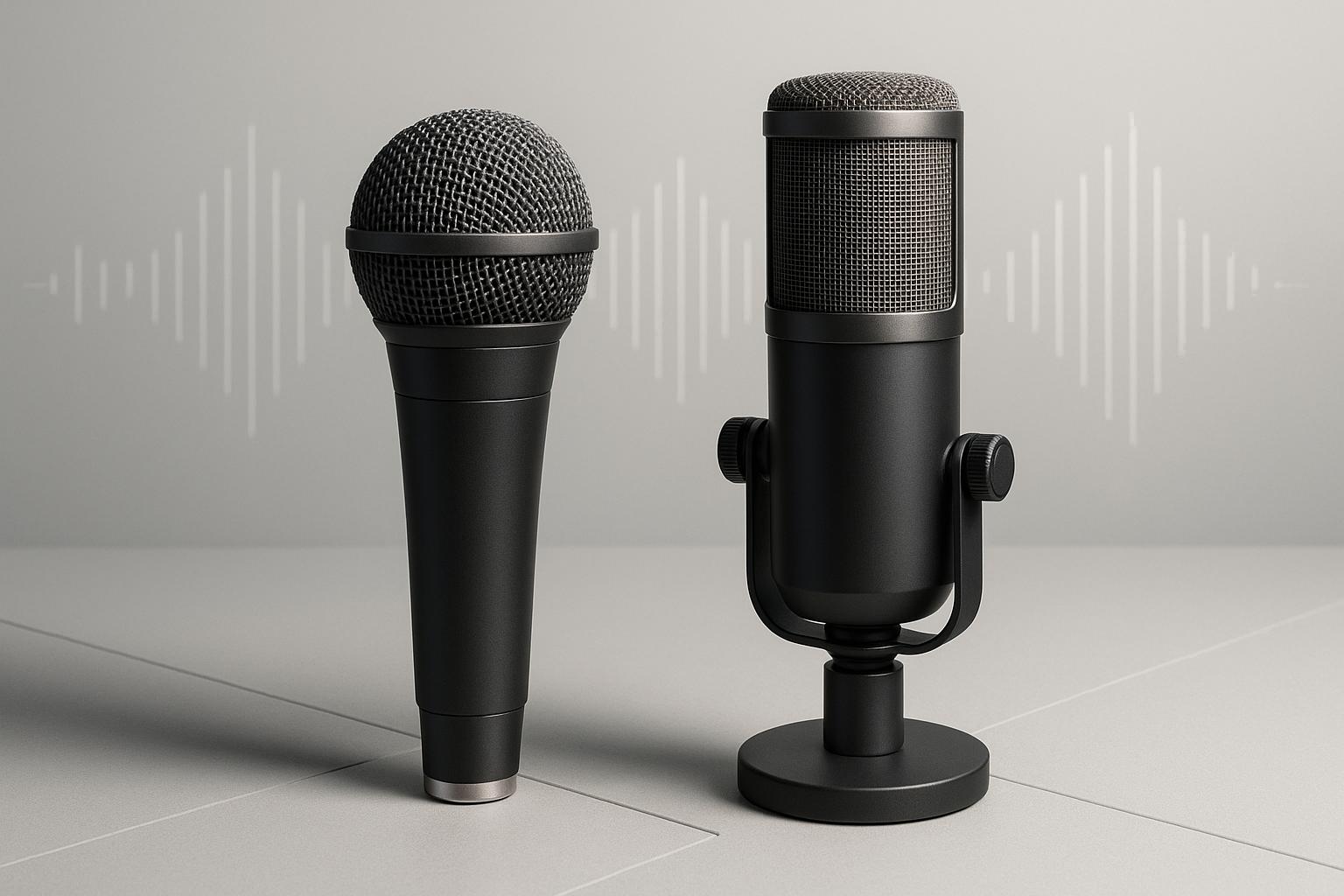 Dinaminis vs. kondensatorinis mikrofonas: išdėstymo skirtumai