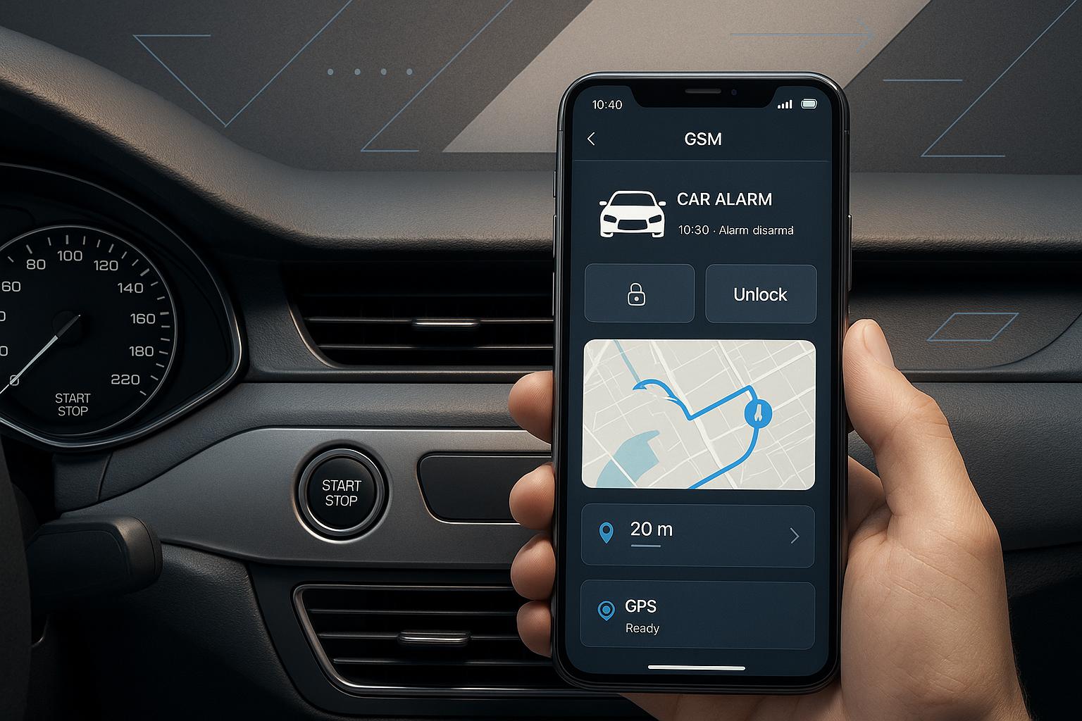 Automobilio apsauga su GSM signalizacija – sek, valdyk ir kontroliuok telefonu.