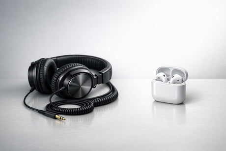 Laidinės vs Belaidės ausinės: Kas geriau garso kokybei?