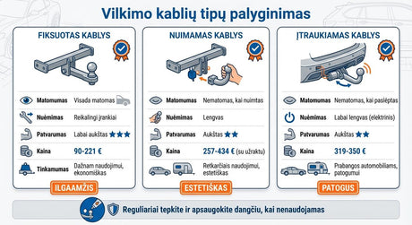 Vilkimo kablys / farkopas automobiliui: kaip išsirinkti ir kur profesionaliai sumontuoti?