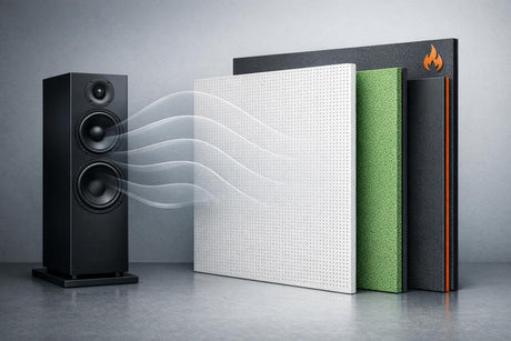 Ugniai atsparių akustinių medžiagų poveikis garso izoliacijai