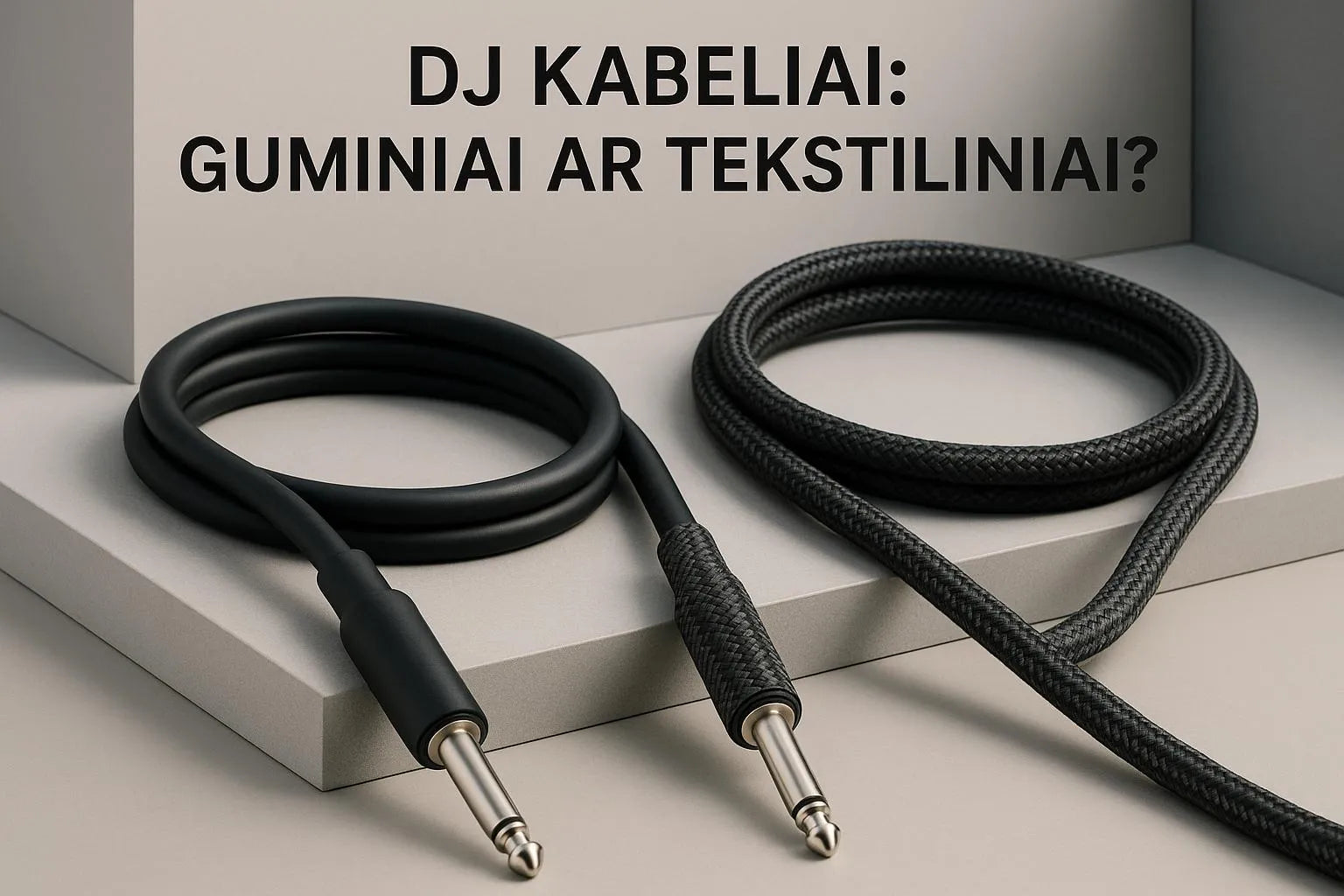 DJ Kabeliai: Guminiai ar Tekstiliniai?