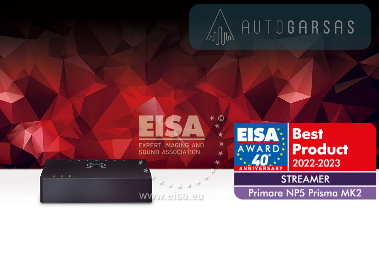 EISA išrinktas geriausias tinklo grotuvas 2022-2023 m PRIMARE NP5 PRISMA MK2
