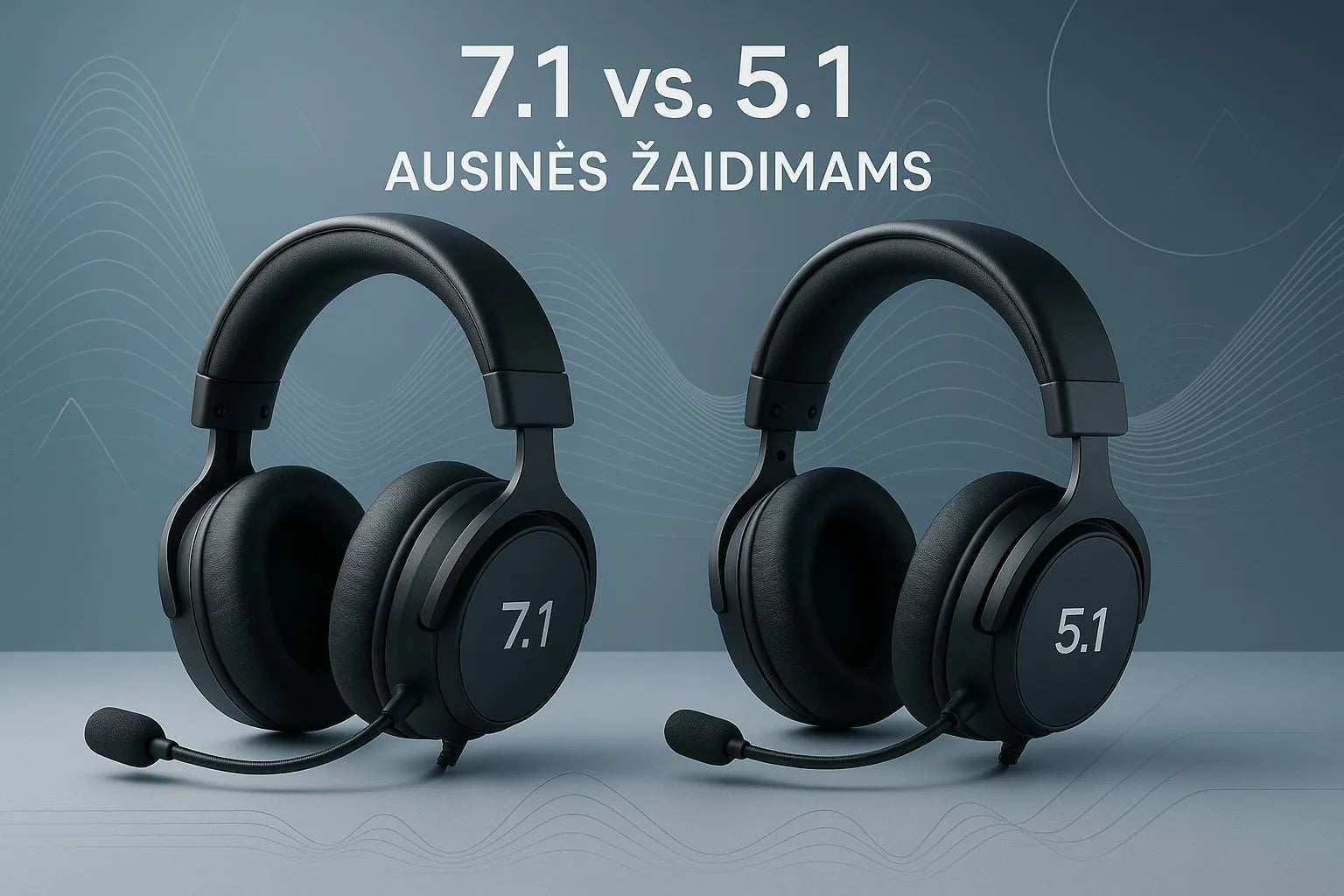 7.1 vs. 5.1 Surround Sound Ausinės Žaidimams