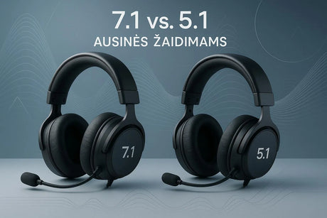 7.1 vs. 5.1 Surround Sound Ausinės Žaidimams