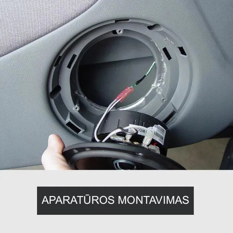 Audio aparatūros montavimas automobiliams