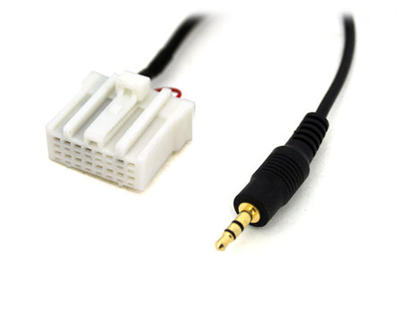 Mazda 16-pin Aux įėjimo adapteris magnetolai - Baltas 16-pin jungties ir 3.5mm kištukas