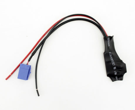 Bluetooth AUX - Blaupunkt changer adapteris 8 pin - Mėlyna jungtis ir juoda izoliacija su užrašais
