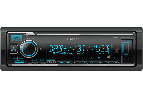 Kenwood, KMM-BT508DAB USB MP3/WMA автомагнитола с AUX входом