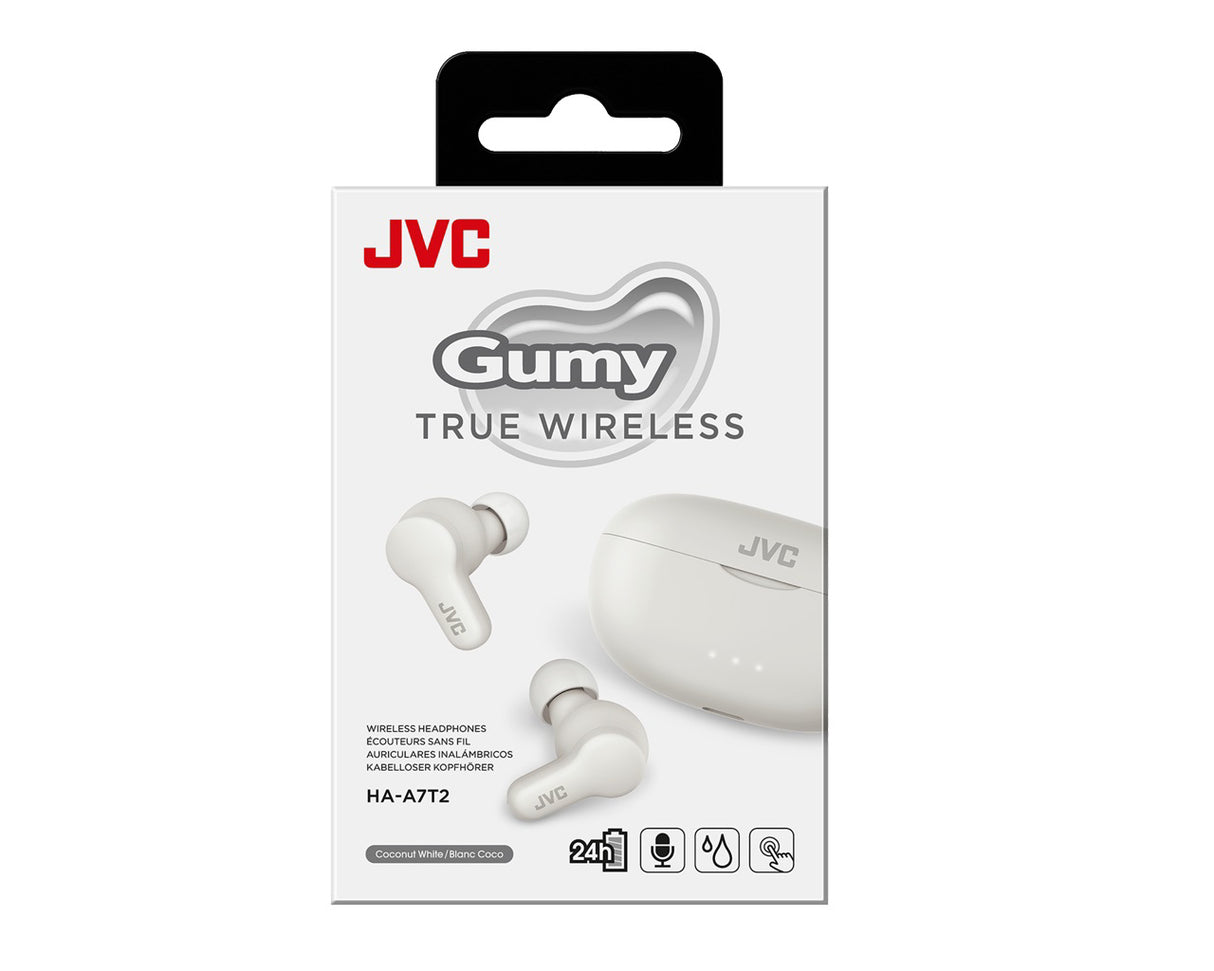 JVC, HA-A7T2-WE, baltos sp. dinaminės ausinės