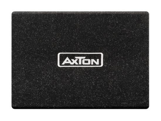 AXTON, ATB120A žemų dažnių kolonėlė, plonas - Juodas, grublėtas paviršius su baltu logotipu