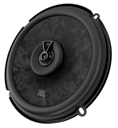 JBL STAGE3 68, GEN2 16 cm 2-juostų koaksialiniai garsiakalbiai - Juodas garsiakalbis su raštuota membrane