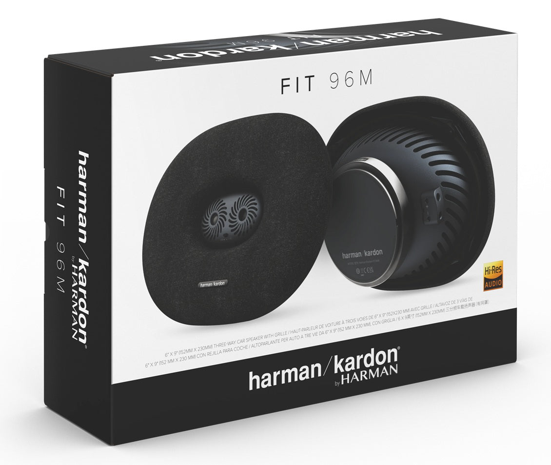 Harman Kardon, FIT 96M, 15 x 23 cm/6 x 9"  3-juostų koaksialiniai