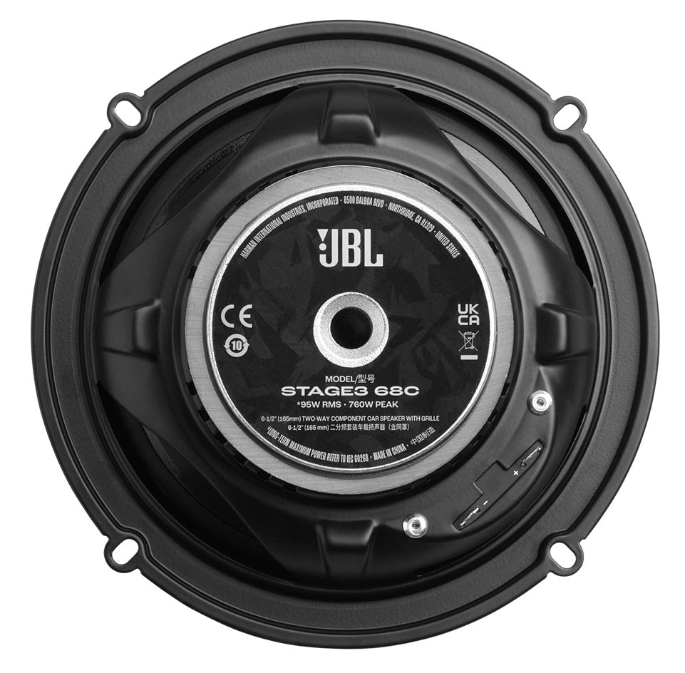 JBL, STAGE3 68C, GEN2 16.5 cm / 6.5" 2-juostų komponentiniai garsi