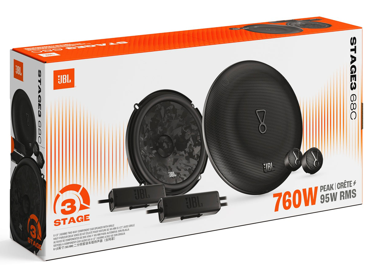 JBL, STAGE3 68C, GEN2 16.5 cm / 6.5" 2-juostų komponentiniai garsi