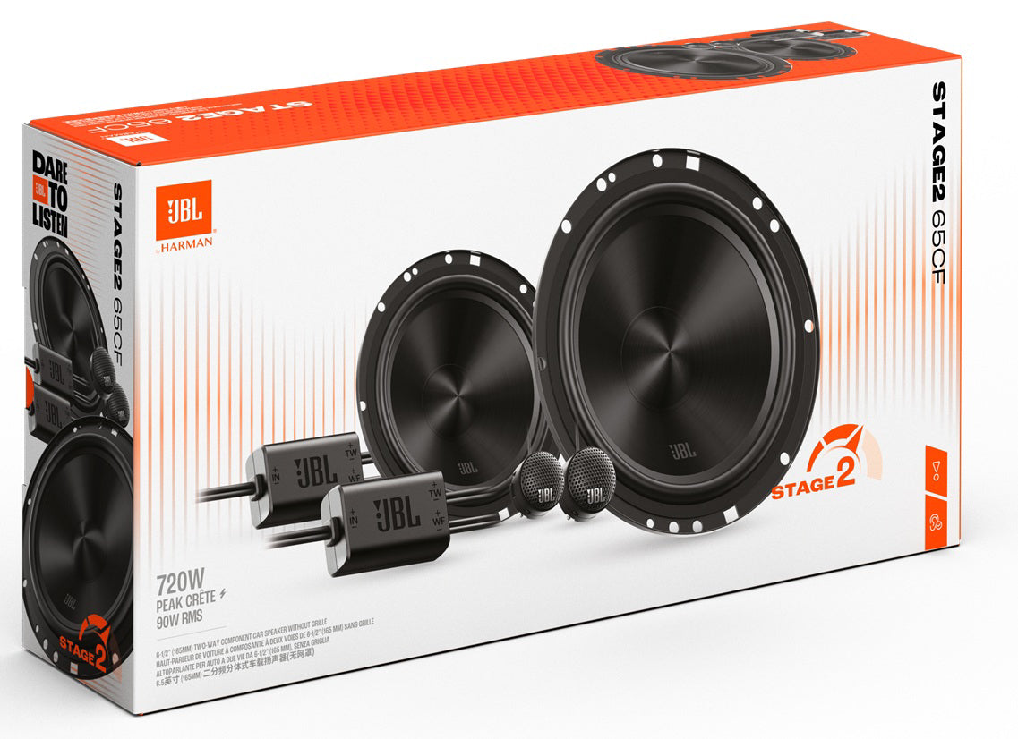 JBL, STAGE2 65CF, GEN2 16.5 cm / 6.5" 2-juostų komponentiniai gars