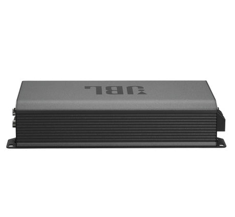 JBL, STAGE GT 50011, 1-kanalo, 1x300W,  automobilinis garso stipri - Šoninis profilis, aušinimo briaunos, JBL logotipas
