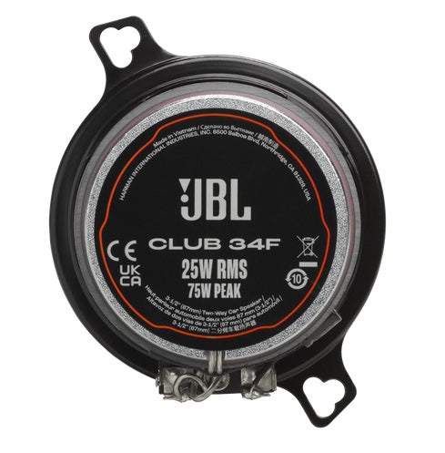 JBL, CLUB 34F, GEN3  2-juostų koaksialiniai garsiakalbiai 8.75cm